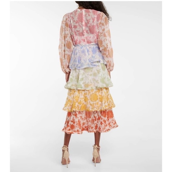Zimmermann Postcard Flounce Midi Dress - Picture 6 of 7